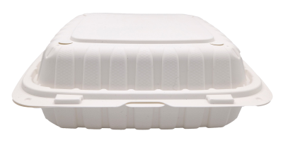 Eco 9x9 White Clamshell Containers